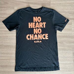 Nike Lebron Men's Tee with Bold Orange Text